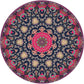 Moroccan Tribal Print Rug Multi-Color Polyster Area Carpet Non-Slip Backing Washable Indoor Rug for Parlor Rose Red Clearhalo 'Area Rug' 'Moroccan' 'Rugs' Rug' 2242867