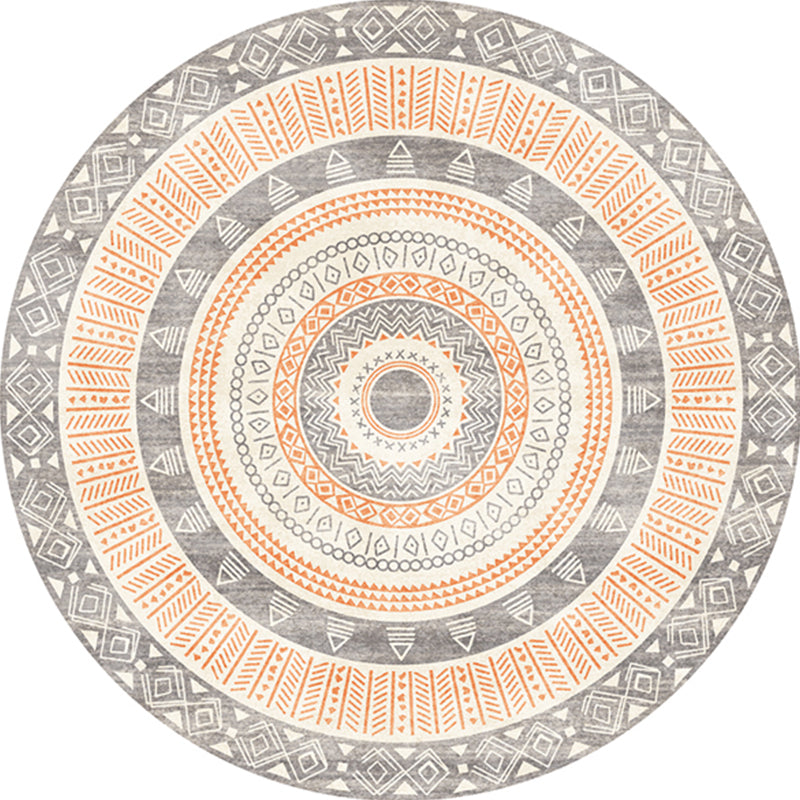 Multi Colored Moroccan Rug Polypropylene Tribal Print Carpet Non-Slip Backing Pet Friendly Indoor Rug for Bedroom Light Yellow Clearhalo 'Area Rug' 'Moroccan' 'Rugs' Rug' 2242885