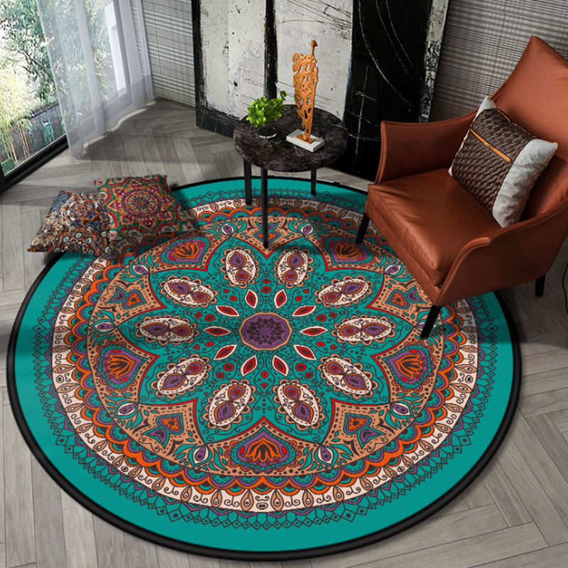 Vintage Multi Color Tribal Rug Polypropylene Americana Carpet Anti-Slip Pet Friendly Stain-Resistant Rug for Parlor Clearhalo 'Area Rug' 'Moroccan' 'Rugs' Rug' 2242907