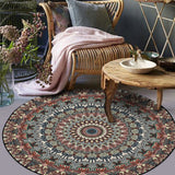 Vintage Multi Color Tribal Rug Polypropylene Americana Carpet Anti-Slip Pet Friendly Stain-Resistant Rug for Parlor Pink Clearhalo 'Area Rug' 'Moroccan' 'Rugs' Rug' 2242909
