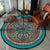 Vintage Multi Color Tribal Rug Polypropylene Americana Carpet Anti-Slip Pet Friendly Stain-Resistant Rug for Parlor Aqua Clearhalo 'Area Rug' 'Moroccan' 'Rugs' Rug' 2242911