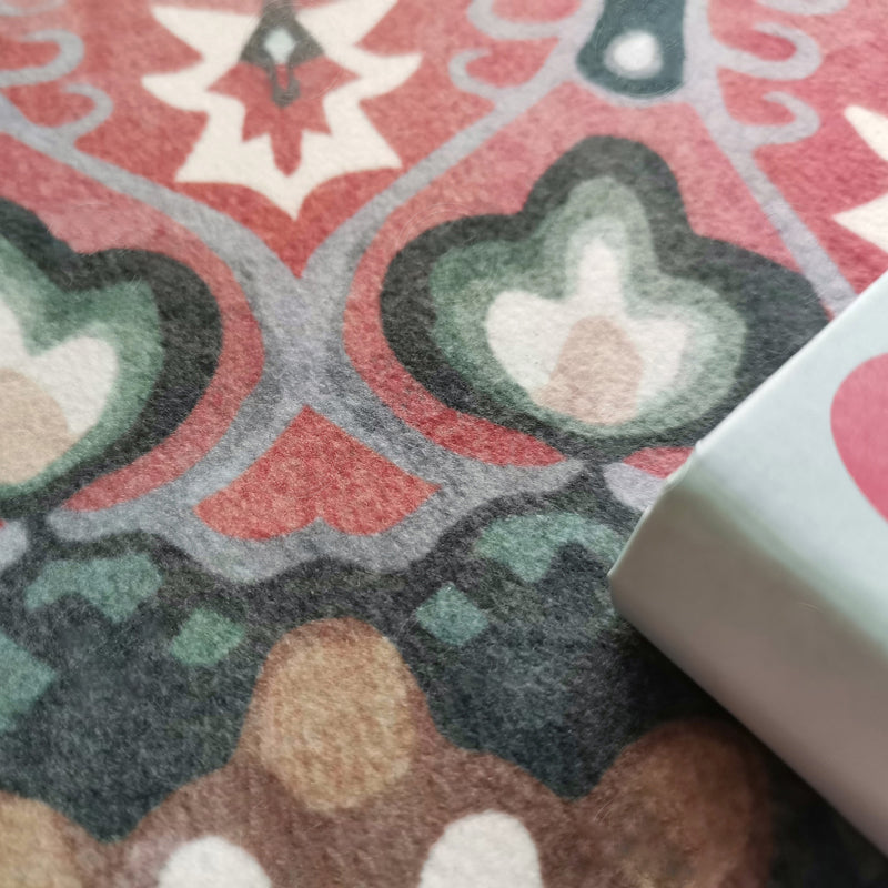 Classic Western Rug Multi-Colored Tribal Floral Print Rug Anti-Slip Backing Washable Area Carpet for Room Clearhalo 'Area Rug' 'Moroccan' 'Rugs' Rug' 2242937