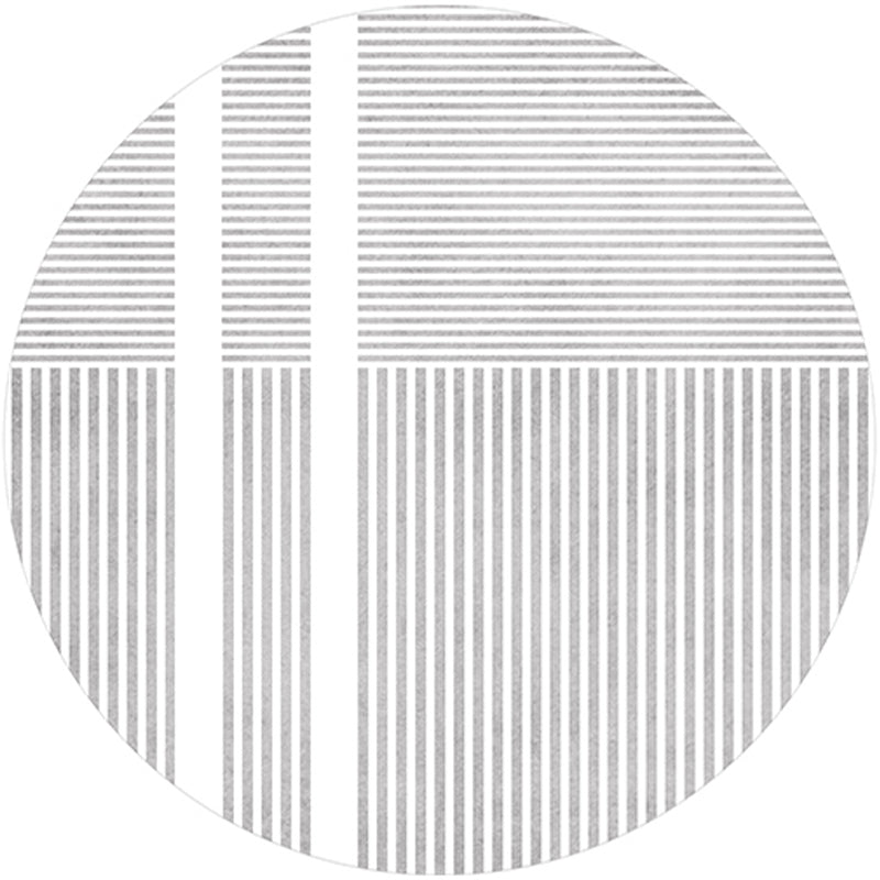 Simplicity Stripe Print Rug Multi-Color Superfine Fiber Carpet Pet Friendly Easy Care Indoor Rug for Decor Gray-White Clearhalo 'Area Rug' 'Rug' 2244409