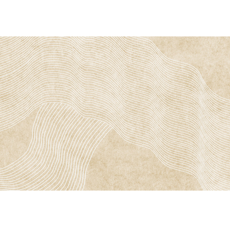 Simple Multi Color Striped Rug Polypropylene Casual Area Rug Machine Washable Anti-Slip Backing Rug for Decoration Camel Clearhalo 'Area Rug' 'Rug' 2244443