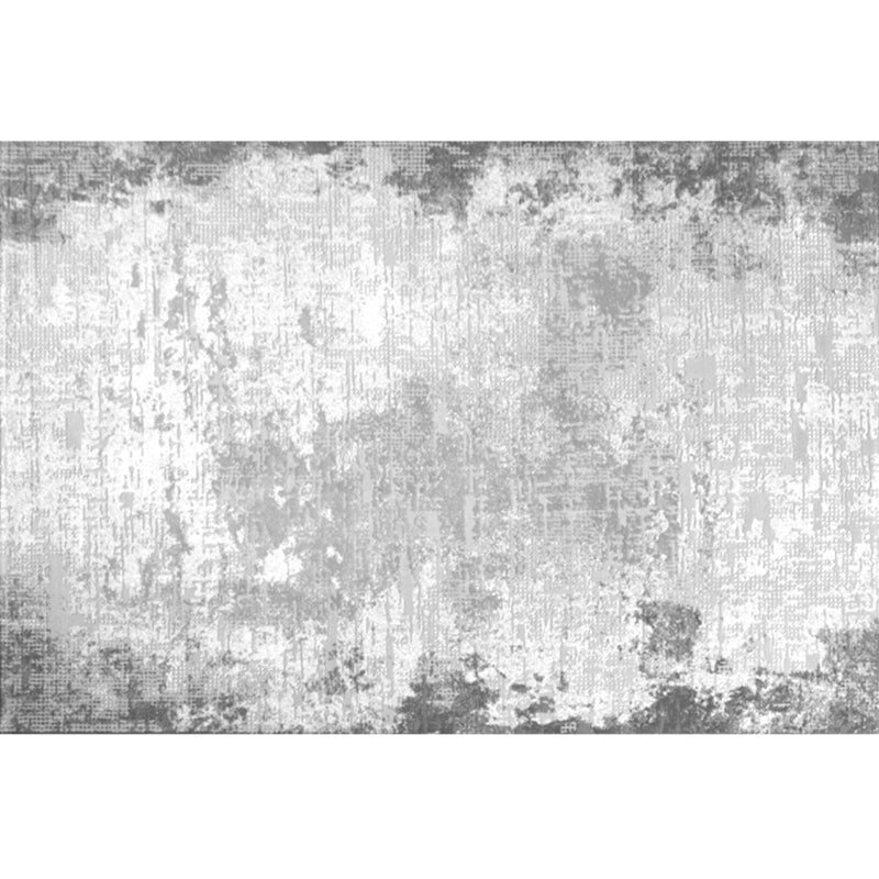 Multi-Colored Abstract Print Rug Polyster Simplicity Indoor Rug Pet Friendly Washable Carpet for Living Room White-Gray Clearhalo 'Area Rug' 'Rug' 2244532