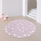 Lovely Decor Rug Multi Color Star Print Indoor Rug Polyster Non-Slip Backing Pet Friendly Carpet Light Purple Clearhalo 'Area Rug' 'Rug' 2244640
