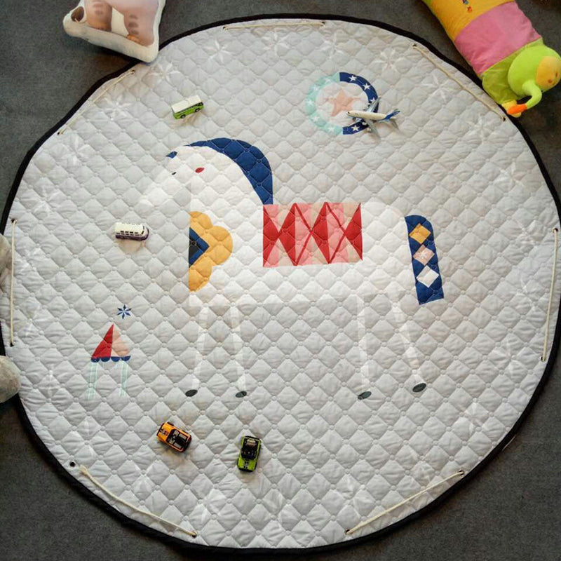 Creative Cartoon Pattern Rug Multi Color Synthetics Carpet Anti-Slip Backing Pet Friendly Rug for Kids Room Clearhalo 'Area Rug' 'Rug' 2244644
