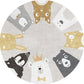 Casual Childrens Bedroom Rug Multicolor Cartoon Indoor Rug Polyster Non-Slip Easy Care Area Carpet Yellow Clearhalo 'Area Rug' 'Rug' 2244688