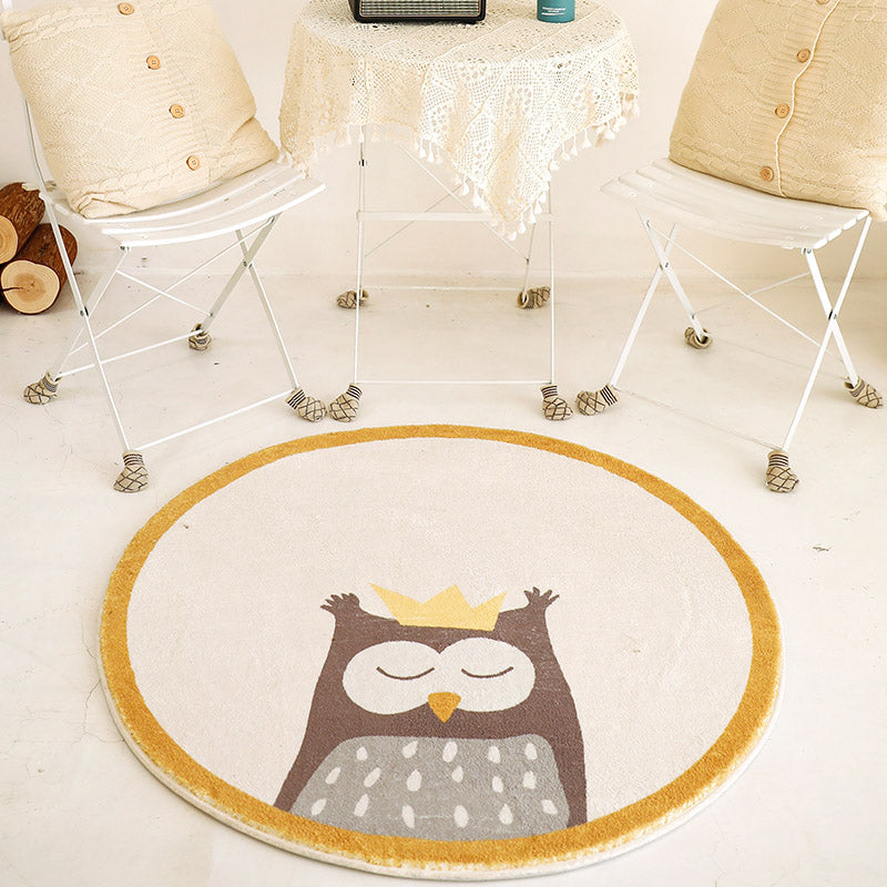 Cute Kids Room Rug Multi-Color Cartoon Pattern Rug Polyster Non-Slip Machine Washable Carpet Brown Clearhalo 'Area Rug' 'Rug' 2244705