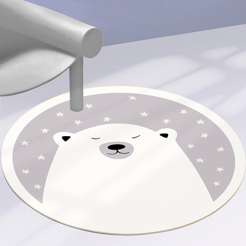 Relaxing Cartoon Print Rug Multi-Color Polyster Carpet Non-Slip Machine Washable Easy Care Rug for Kids Grey Clearhalo 'Area Rug' 'Rug' 2244717