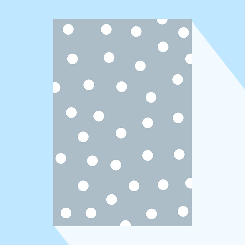 Multicolor Simple Rug Polyster Polka Dot Print Carpet Pet Friendly Non-Slip Backing Rug for Kids Bedroom Denim Blue Clearhalo 'Area Rug' 'Rug' 2244738