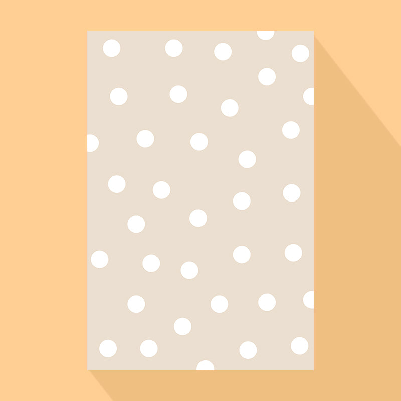 Multicolor Simple Rug Polyster Polka Dot Print Carpet Pet Friendly Non-Slip Backing Rug for Kids Bedroom Beige-Coffee Clearhalo 'Area Rug' 'Rug' 2244739