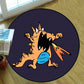 Multicolor Comfort Rug Synthetics Cartoon Print Carpet Non-Slip Pet Friendly Washable Indoor Rug for Kids Black Clearhalo 'Area Rug' 'Rug' 2244766