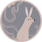 Simple Decoration Rug Multi Color Cartoon Area Rug Polyster Pet Friendly Non-Slip Backing Carpet Gray-Khaki Clearhalo 'Area Rug' 'Rug' 2244852