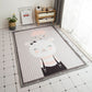 Simple Multi Color Modern Rug Polypropylene Cartoon Carpet Pet Friendly Easy Care Rug for Childrens Grey 4'9" x 6'5" Clearhalo 'Area Rug' 'Rug' 2245065
