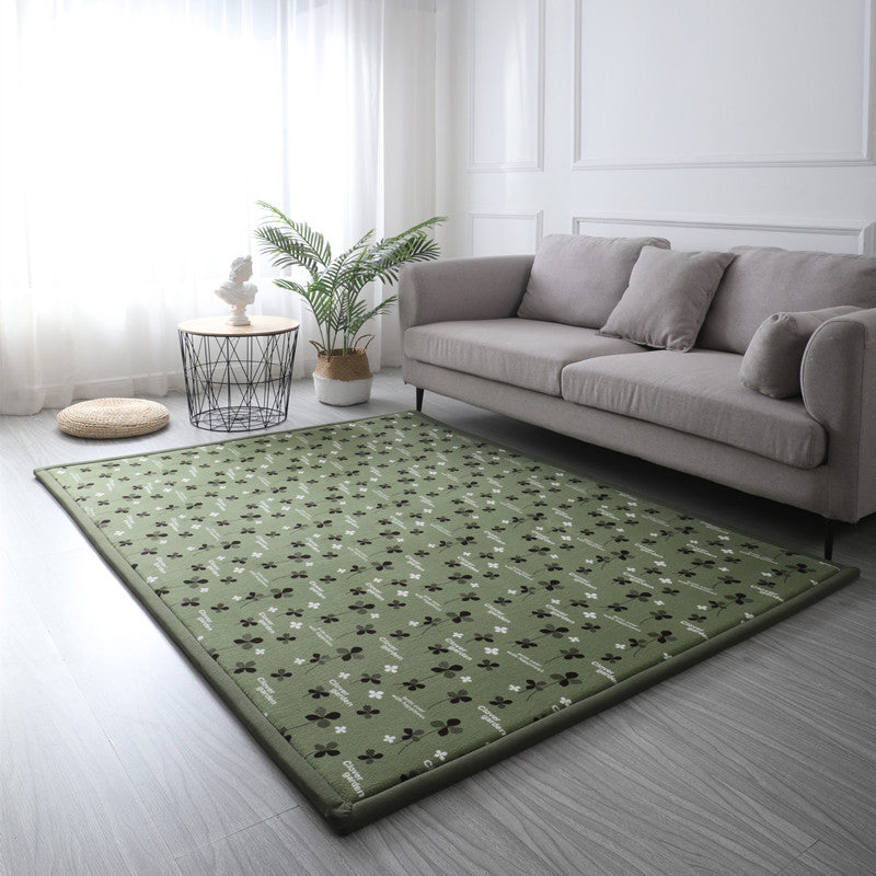 Casual Solid Color Rug Multi Colored Synthetics Indoor Rug Pet Friendly Anti-Slip Backing Carpet for Bedroom Olive Green Clearhalo 'Area Rug' 'Rug' 2245080