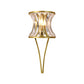 Golden Hourglass Shape Wall Lighting Modern Style 1 Head Clear Crystal Wall Sconce for Living Room Clearhalo 'Cast Iron' 'Glass' 'Industrial' 'Modern wall lights' 'Modern' 'Tiffany' 'Traditional wall lights' 'Wall Lamps & Sconces' 'Wall Lights' Lighting' 224511