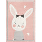 Lovely Childrens Room Rug Multi-Color Cartoon Printed Carpet Polyster Pet Friendly Machine Washable Indoor Rug Pink Clearhalo 'Area Rug' 'Rug' 2245114