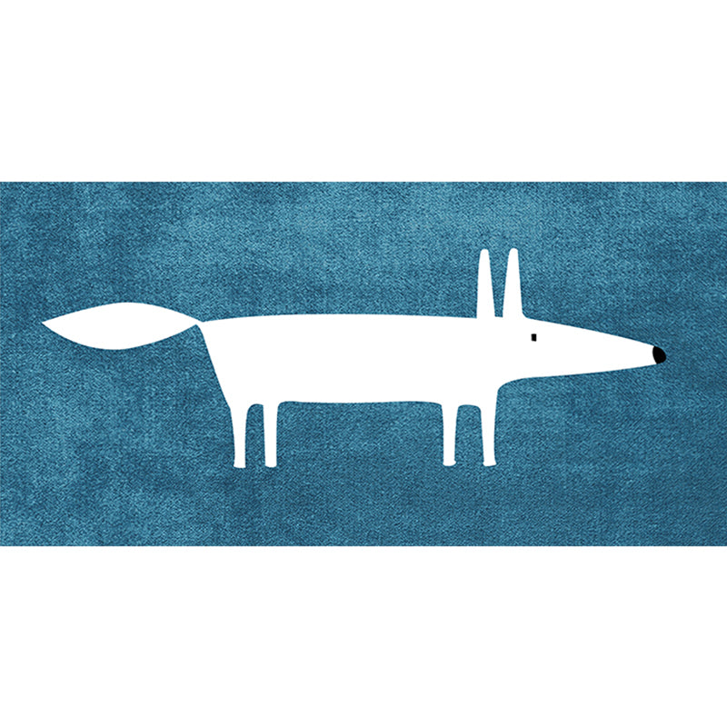 Casual Living Room Rug Multi Color Cartoon Pattern Rug Synthetics Anti-Slip Stain-Resistant Carpet Dark Blue Clearhalo 'Area Rug' 'Rug' 2245130