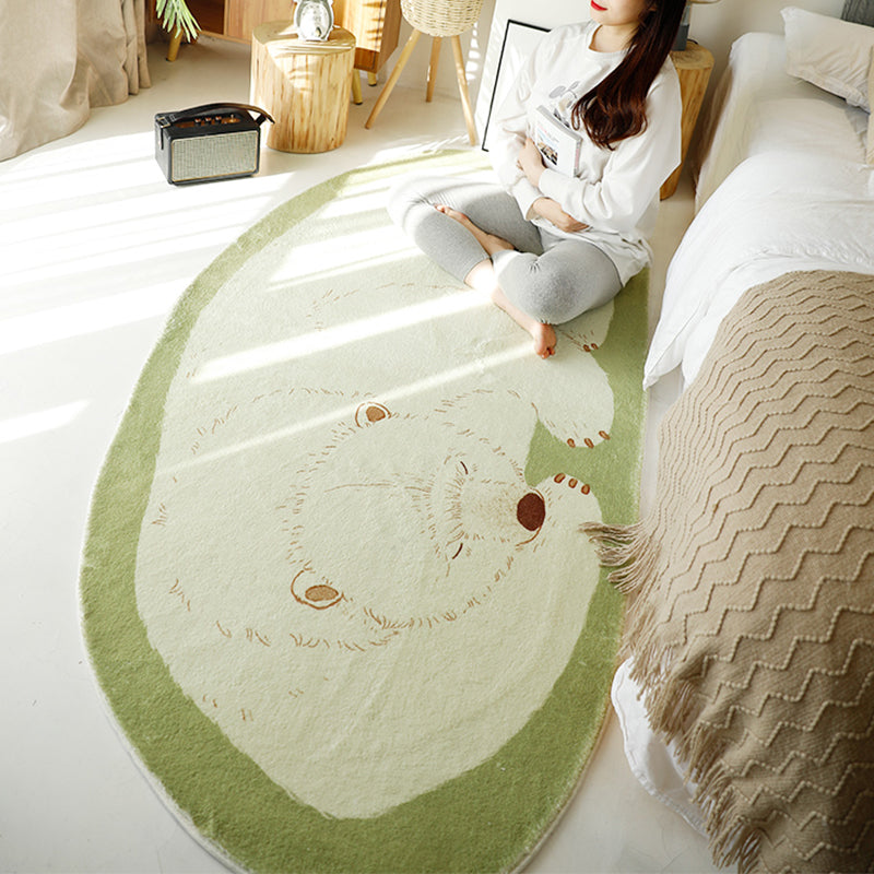Novelty Shape Cartoon Rug Multi-Color Lovely Indoor Rug Synthetics Non-Slip Backing Pet Friendly Carpet for Decoration Green Clearhalo 'Area Rug' 'Rug' 2245161