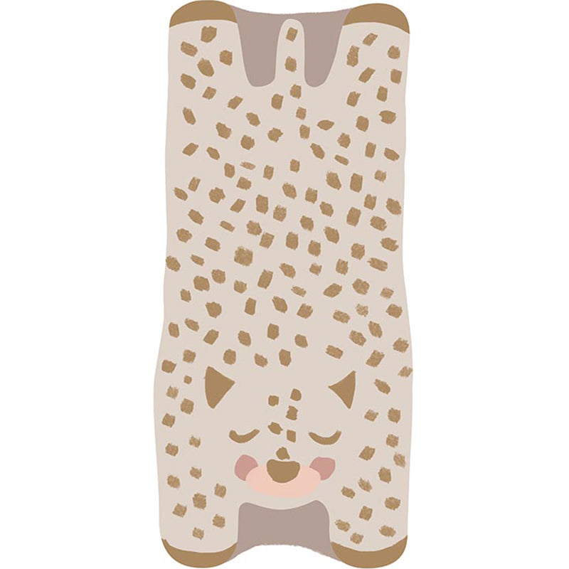 Irregular Shape Animal Skin Rug Multicolor Casual Carpet Polyster Anti-Slip Backing Washable Rug for Kids Light Brown Clearhalo 'Area Rug' 'Casual' 'Rugs' Rug' 2245181
