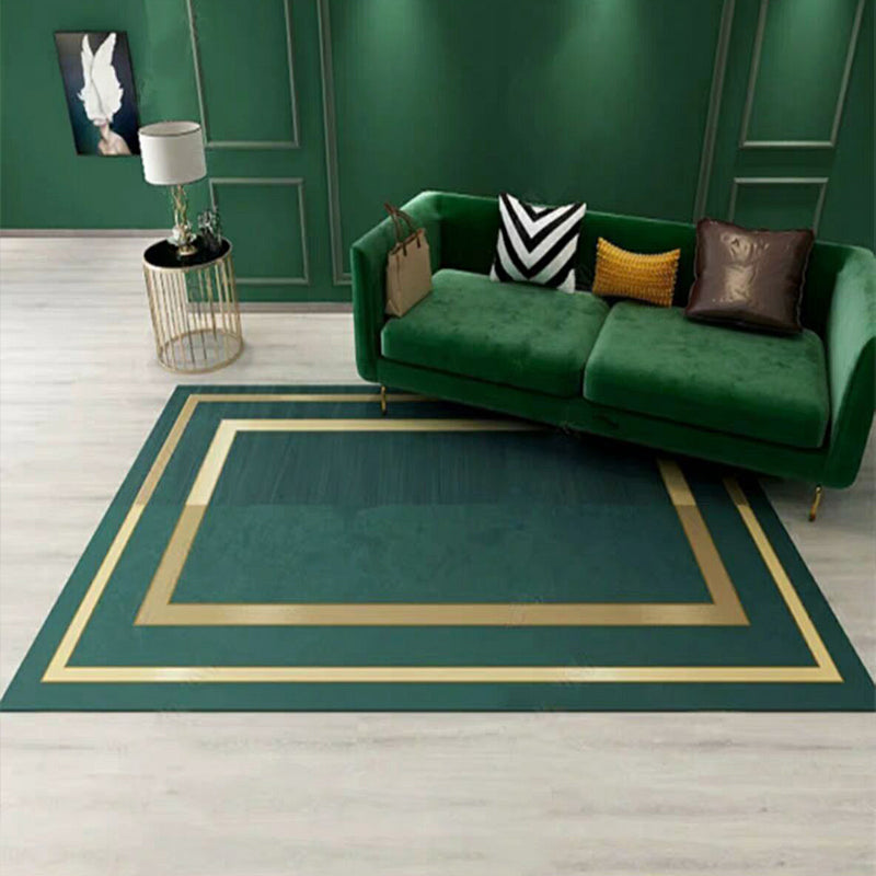 Multi-Color Decoration Rug Modern Geometric Area Carpet Polyster Non-Slip Pet Friendly Rug Gold Clearhalo 'Area Rug' 'Rug' 2245256