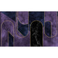 Multicolor Nordic Rug Polyster Geometric Print Indoor Rug Non-Slip Pet Friendly Washable Carpet for Home Decor Purple-Black Clearhalo 'Area Rug' 'Rug' 2245316