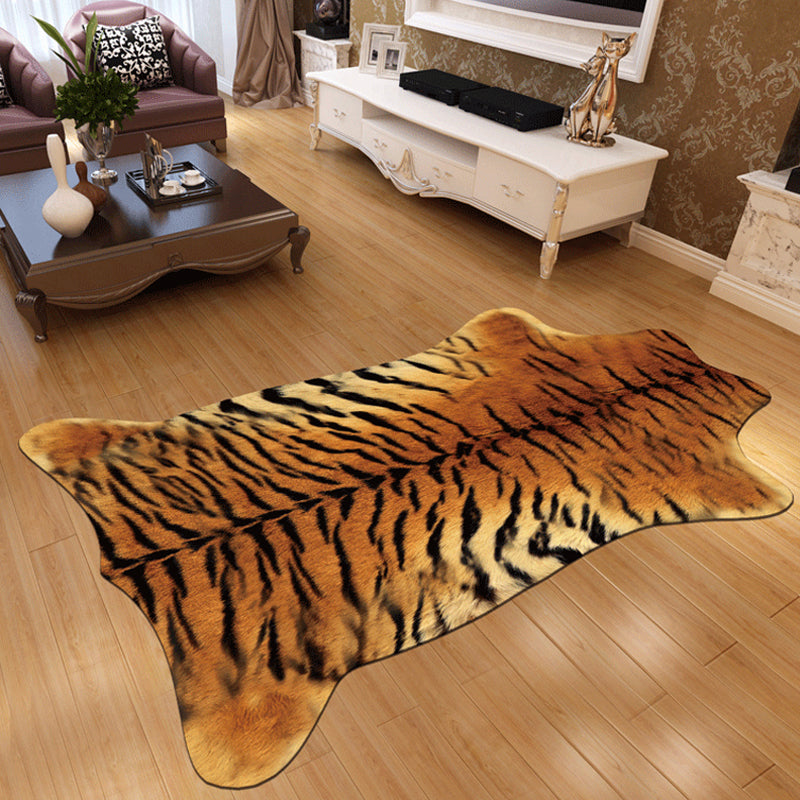 Novelty Shape Animal Skin Rug Multi-Color Creative Area Rug Synthetics Non-Slip Easy Care Carpet for Living Room Tan Clearhalo 'Area Rug' 'Casual' 'Rugs' Rug' 2245355