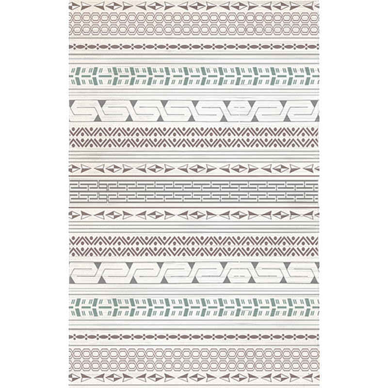 Boho Living Room Rug Multi-Color Geometric Pattern Carpet Flax Environmental Handmade Rug with Tassel Grey Clearhalo 'Area Rug' 'Bohemian' 'Rugs' Rug' 2245415