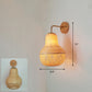 Handmade Wall Mount Light Modern Bamboo Single Wood Wall Light Fixture for Corridor Wood S Clearhalo 'Wall Lamps & Sconces' 'Wall Lights' Lighting' 2245467