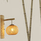 Handmade Wall Mount Light Modern Bamboo Single Wood Wall Light Fixture for Corridor Clearhalo 'Wall Lamps & Sconces' 'Wall Lights' Lighting' 2245468