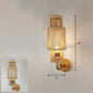 Handmade Wall Mount Light Modern Bamboo Single Wood Wall Light Fixture for Corridor Wood N Clearhalo 'Wall Lamps & Sconces' 'Wall Lights' Lighting' 2245482