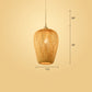 Woven Ceiling Light Modern Bamboo Single Wood Hanging Pendant Light for Restaurant Wood I Clearhalo 'Ceiling Lights' 'Pendant Lights' 'Pendants' Lighting' 2245527_370b9c10-69f4-4008-afb3-4fd6269d3dc4
