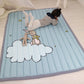 Simple Cartoon Rug Multi Colored Polypropylene Area Carpet Pet Friendly Non-Slip Backing Rug for Kids Gray Blue 4'7" x 6'5" Clearhalo 'Area Rug' 'Rug' 2245936