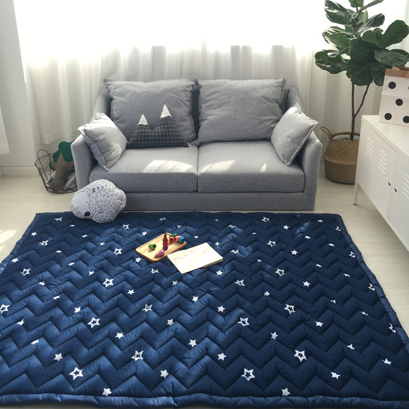 Comfort Childrens Room Rug Multicolored Space Printed Rug Non-Slip Backing Machine Washable Area Carpet Pewter 4'7" x 6'5" Clearhalo 'Area Rug' 'Rug' 2245950
