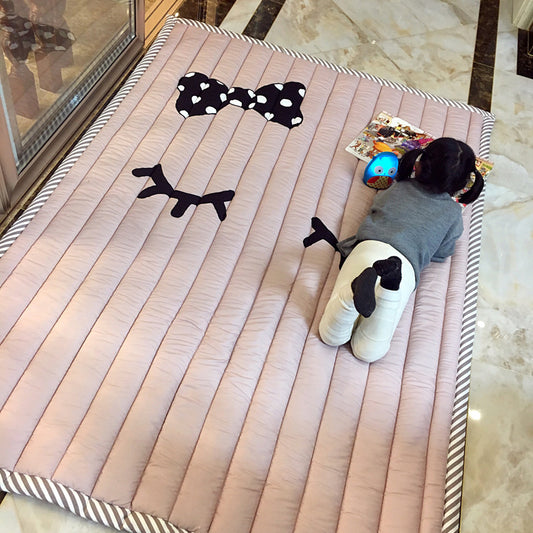 Multi-Color Comfort Rug Polyster Cartoon Animal Area Carpet Pet Friendly Easy Care Rug for Kids Bedroom Nude Pink 4'7" x 6'5" Clearhalo 'Area Rug' 'Rug' 2245961