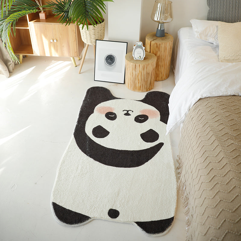 Irregular Shape Animal Skin Rug Multi-Color Creative Indoor Rug Polyster Pet Friendly Easy Care Rug for Decor Black Clearhalo 'Area Rug' 'Rug' 2245980