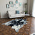 Multi Color Unique Rug Acrylic Animal Skin Print Carpet Easy Care Machine Washable Rug for Decoration Black-Gray 5'3" x 6'11" Clearhalo 'Area Rug' 'Casual' 'Rugs' Rug' 2246000