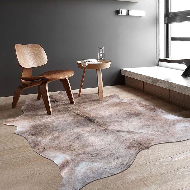Irregular Shape Animal Skin Rug Multi-Color Casual Carpet Polyster Pet Friendly Washable Indoor Rug for Decoration Khaki Clearhalo 'Area Rug' 'Casual' 'Rugs' Rug' 2246004