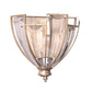 Bowl Shape Wall Sconce Vintage Style Clear Crystal 1 Bulb Bedroom Wall Lighting in Gold Finish Clearhalo 'Modern wall lights' 'Modern' 'Wall Lamps & Sconces' 'Wall Lights' Lighting' 224613