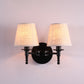 Bucket Shade Fabric Wall Lighting Fixture Vintage Style Corridor Wall Mounted Lamp 2.0 Grey Clearhalo 'Wall Lamps & Sconces' 'Wall Lights' Lighting' 2246138