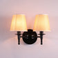 Bucket Shade Fabric Wall Lighting Fixture Vintage Style Corridor Wall Mounted Lamp 2.0 Yellow Clearhalo 'Wall Lamps & Sconces' 'Wall Lights' Lighting' 2246145