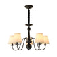 Tapered Shade Living Room Chandelier Lighting Classic Style Fabric Black Pendant Light 5 Black Clearhalo 'Ceiling Lights' 'Chandeliers' Lighting' options 2246253_e8b98494-2620-43a6-af31-09ffdb0dfebb