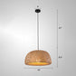 Handcrafted Ceiling Light Modern Bamboo Single Wood Hanging Pendant Light for Restaurant Wood H Clearhalo 'Ceiling Lights' 'Pendant Lights' 'Pendants' Lighting' 2246537_fa45be3d-a49e-4afa-96a3-390cfb9ee71d