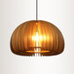 Wood Shaded Pendant Light Contemporary Single Suspension Lighting Fixture for Restaurant Clearhalo 'Ceiling Lights' 'Pendant Lights' 'Pendants' Lighting' 2246554