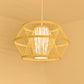 Bamboo Handmade Pendant Light Contemporary Single-Bulb Wood Suspension Light Fixture Clearhalo 'Ceiling Lights' 'Pendant Lights' 'Pendants' Lighting' 2246714