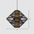 Asian Style Layered Shade Ceiling Light Bamboo 1 Bulb Tea Room Hanging Light Fixture Black 16" Clearhalo 'Ceiling Lights' 'Lighting' 'Pendant Lights' 2246948_ac2a6485-7041-4829-ba57-98feb7a9c511