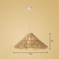 Bamboo Handmade Suspension Light Simplicity 1-Light Pendant Light Fixture in Wood Wood G Clearhalo 'Ceiling Lights' 'Pendant Lights' 'Pendants' Lighting' 2247026_de2fdc22-7267-49a1-8745-f04a3562c5d7