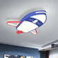 Childrens Plane LED Flush Mount Acrylic Nursery Flushmount Ceiling Lighting in Blue Clearhalo 'Ceiling Lights' 'Close To Ceiling Lights' 'Close to ceiling' 'Flush mount' Lighting' 2247187