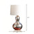 Fabric Tapered Table Lamp Modern Single Living Room Nightstand Lighting with Gourd Shaped Base White Clearhalo 'Lamps' 'Table Lamps' Lighting' 2247378